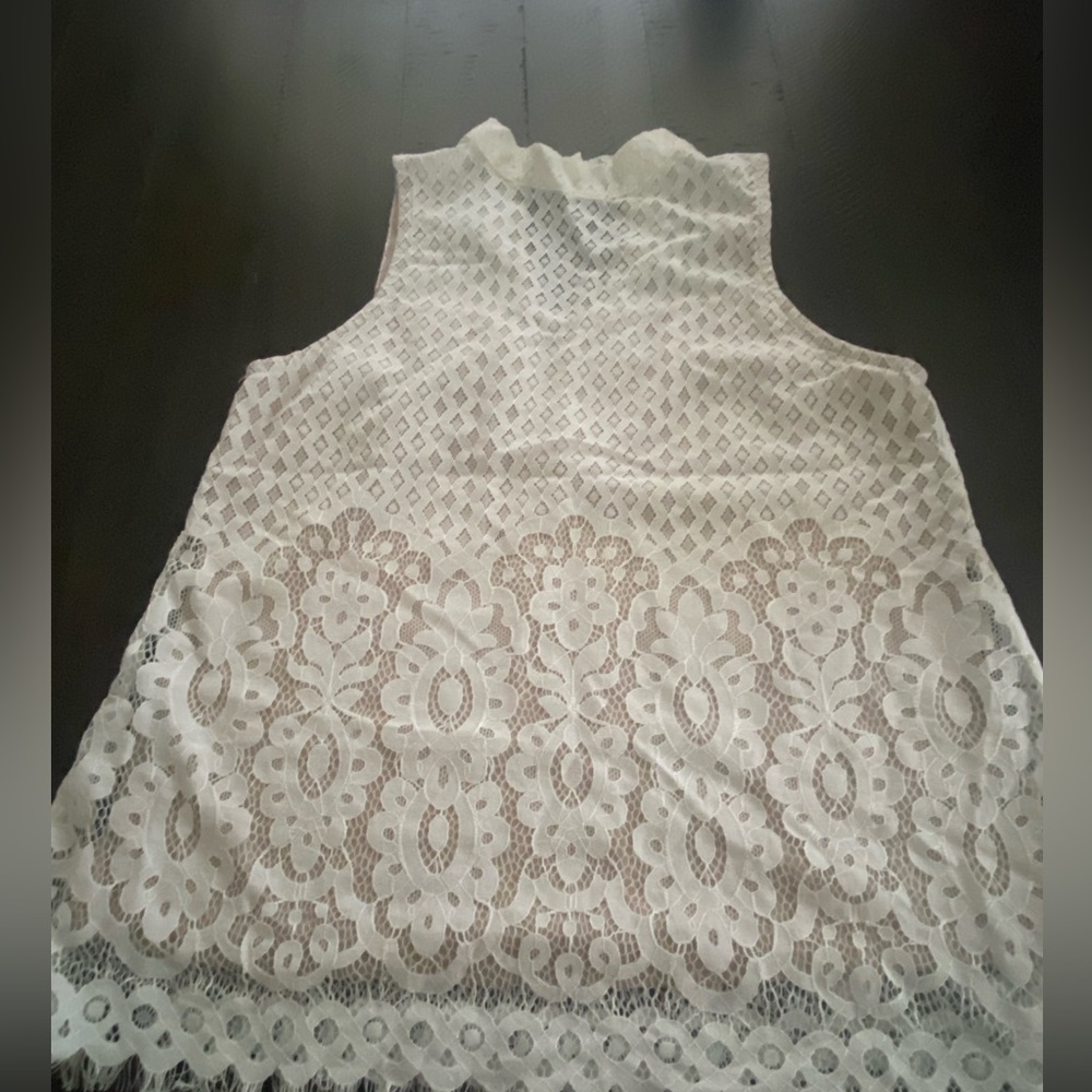 White lace top